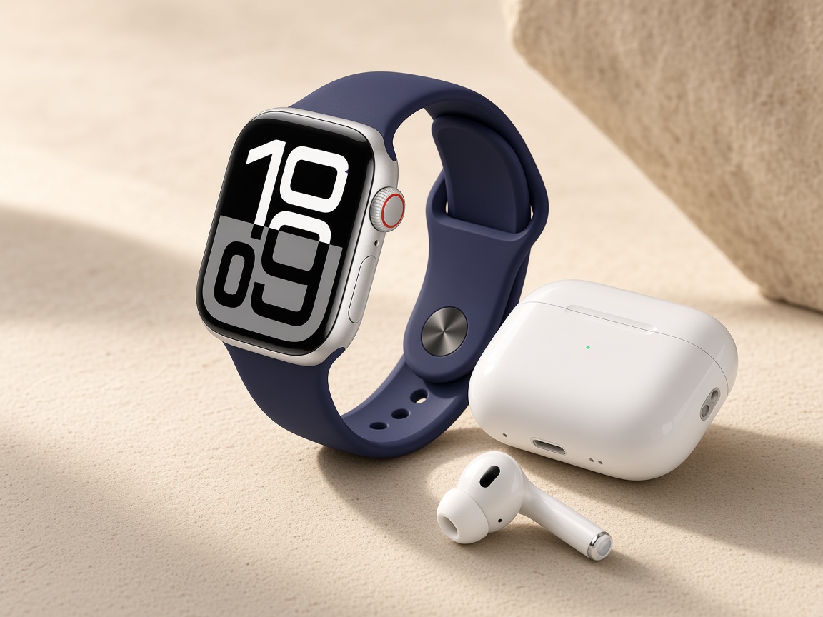 Smartwatch Watch 10 + Audífonos Combo — vista editorial