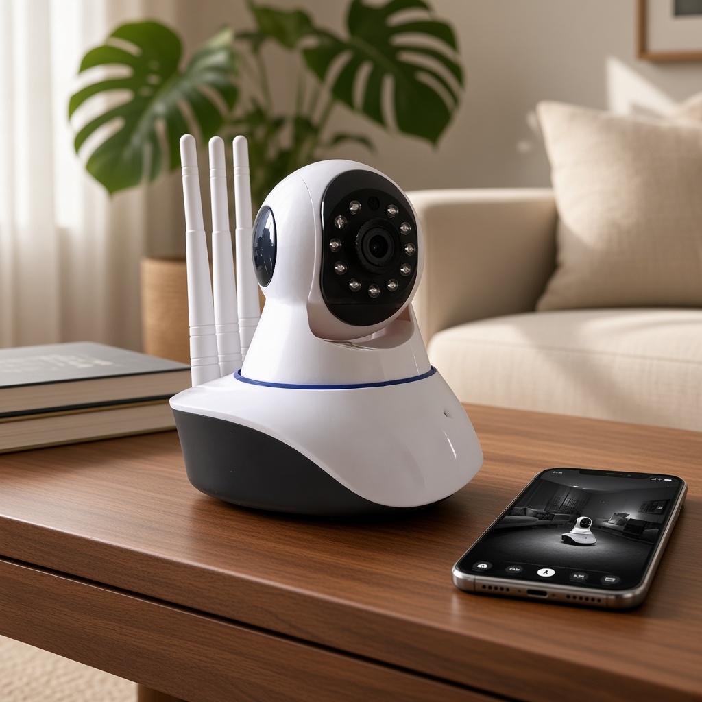 Cámara de Seguridad IP WiFi con Visión Nocturna