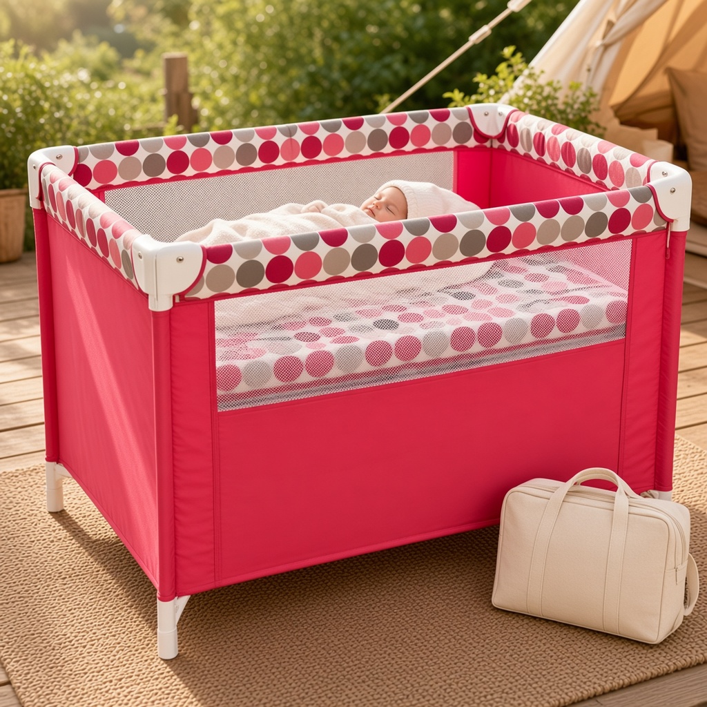 Corral Cuna con Toldillo para Camping